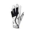 thumbnail image 1 of Guantes de bateo de béisbol Mizuno MVP para jóvenes de T-Ball blanco/negro, 1 of 6