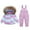 Purple, variant on Hellosay Ski Suits for Kids Boys Girls Waterproof Windproof 2 Piece Snowsuit Jumpsuit and Jacket Snow Suit Winter Outdoor Overalls 1-6T
