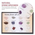 thumbnail image 3 of 1 juego de espécimen de piedra natural, modelo de ágata de cristal decorativa, mineral de apoyo cognitivo, 3 of 6