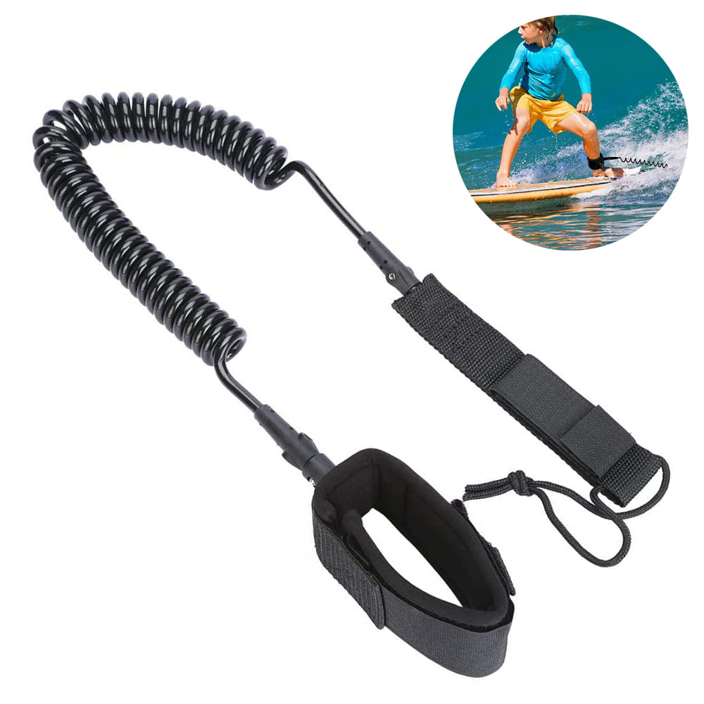 1 Surfboard Leash 10' Coiled NEW! Stand Up Paddle Board Leash SUP Choose Color 