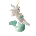 thumbnail image 3 of Sitting Mermaid Ornament (Mint), 3 of 3