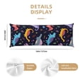 thumbnail image 2 of KLL Ultra Soft Microfiber Body Pillow Cover/Pillowcases 20"x54" with Hidden Zipper Closure-Cartoon Dinosaur, 2 of 5