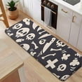 thumbnail image 5 of Black Halloween Spooky Elements Kitchen Rug Mat,Kitchen Runner Rugs Non Skid Washable,Decorative Kitchen Floor Mats for Kitchen,Sink,Laundry,17"x47.2", 5 of 7
