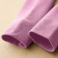 thumbnail image 5 of SGFCWSX Girls High Waisted Leggings Fleece Lined Pants Kids Winter Warm Soft Legging Pants Purple Size 6-7Years, 5 of 6