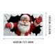 thumbnail image 3 of Cubierta para puerta de garaje de Papá Noel (400 x 180 cm) | Decoración navideña reutilizable | Cortina navideña resistente a la intemperie | Decoración festiva para exteriores e interiores, fiestas, 3 of 5