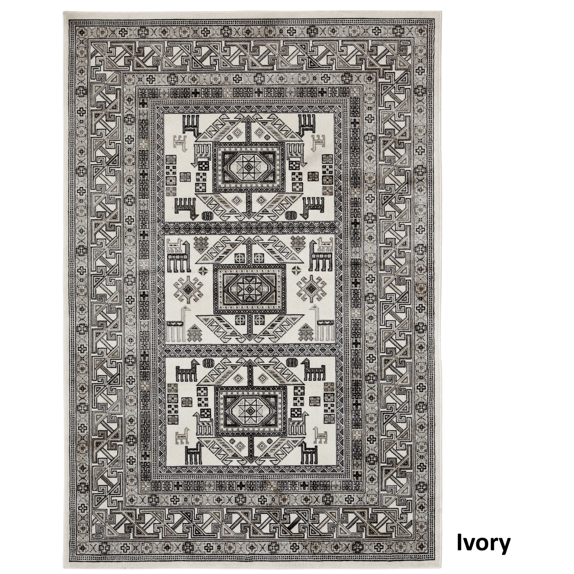 Greyson Living Yuma Viscose Area Rug by Ivory/Grey 3'2" x 4'6" Viscose