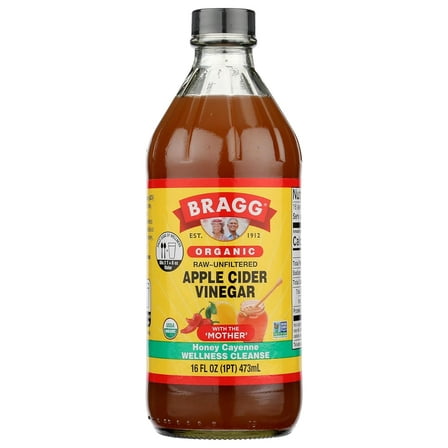 Bragg Organic Apple Cider Vinegar Cleanse with the Mother, Raw and Unfiltered, 16 fl oz