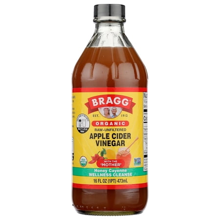 Bragg Organic Apple Cider Vinegar Cleanse with the Mother, Raw and Unfiltered, 16 fl oz
