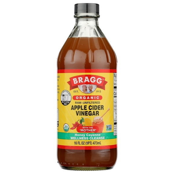 Bragg Organic Apple Cider Vinegar Cleanse with the Mother, Raw and Unfiltered, 16 fl oz