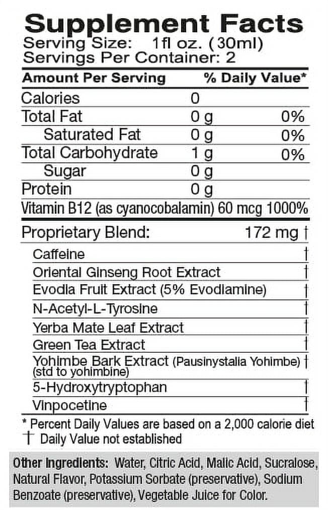 Tweaker Energy Shot, Sour Apple, Extra Strength, 2 fl oz, 12 Count
