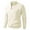 Beige, variant on Fall Winter Cardigan Sweaters for Men Casual Mock Neck Ribbed Knitted Chunky Sweaters Jacket Full Zip Stand-up Collar Coat