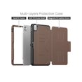 thumbnail image 4 of Case For iPad Pro 11 Inch 2024 M4 2024 5th Generation A2836/A2837/A3006, Smart Magnetic Auto Sleep Shockproof Cover with Multi-Angles Stand, Pen Holder, Card Slot Brown, 4 of 7