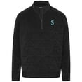 thumbnail image 2 of Women's Levelwear Black Seattle Mariners Camden Insignia 2.0 Quarter-Zip Jacket, 2 of 3