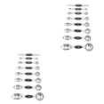 thumbnail image 1 of Cateissary 8 unids/set cuchara medidora portátil reemplazo graduado cocina panadería azúcar medición cuchara herramienta Accesorios Type1 NO1, 1 of 6
