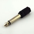 thumbnail image 2 of FOR 1pcs 6.35mm 1/4 Male Plug Mono to 3.5mm 1/8 Female Jack Audio Connector, 2 of 2