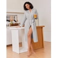 thumbnail image 5 of Ekouaer Kimono Robes for Women Long Lightweight Knit Bathrobe Shawl Soft Sleepwear Casual Ladies Loungewear, 5 of 6