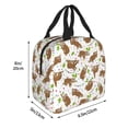 thumbnail image 2 of Yiaed Cute Sloth Print Insulated Lunch Bag Reusable Cute Tote Lunch Box, Leakproof Cooler Lunch Bags for Work Office Travel School Picnic, 2 of 5