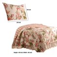 thumbnail image 5 of Juego de cama Benzara BM14961 con estampado de mariposas queen, 3 piezas, 5 of 5