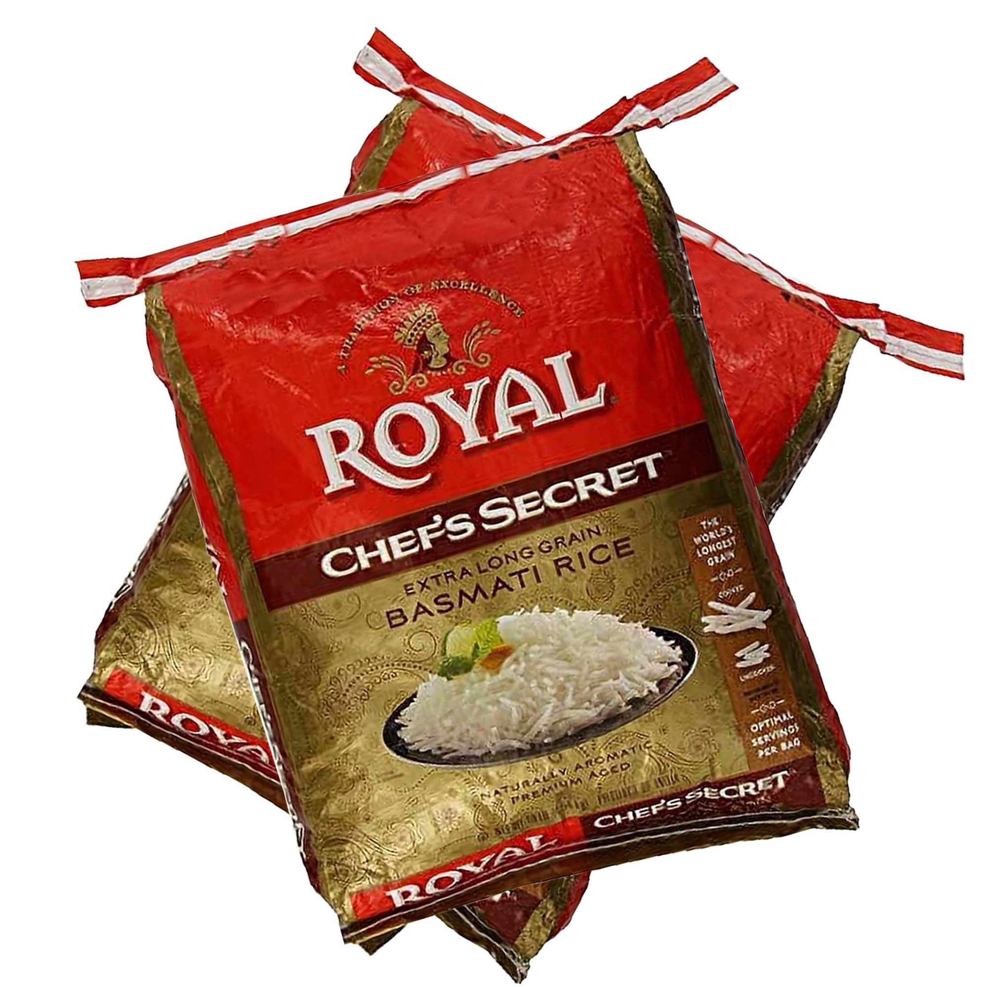 ROYAL CHEF'S SECRET - Extra Long Grain Basmati Rice - Fragrant & Fluffy, 40 lb