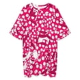 thumbnail image 3 of Polka Dots Bow Sleepshirts For Sleeping Travels Loose Sleepdress Pajama Dress Soft Nightdress Sleepwear, 3 of 7