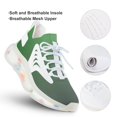 thumbnail image 3 of Gray Green Gradient Walking Shoes for Men Woman Lightweight Tennis Fashion Elastic Sports Shoes Cushion Basketball Shoes, 3 of 7