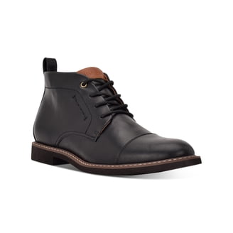 NWT TOMMY HILFIGER Mens Black Rawstin Cap Toe Lace-Up Dress Chukka Boots 10 M Tommy Hilfiger Men main image 3