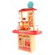thumbnail image 2 of Juego de cocina para niños con sonido realista, luz, rociador, fregadero, juego de rol, juguetes de cocina rosa para niños de 3 a 8 años, 65 cm, 2 of 14