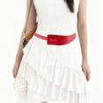 thumbnail image 2 of Unique Bargains 1 Pc Adjustable Waist Belt Bohemian Tie Belt Versatile Pattern Red, 2 of 5
