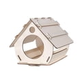 thumbnail image 3 of Miulika DIY Wood Birdhouse Hand on Ornament Crafts Bird Nest for Yard Backyard Garden 19.9x30.4x17.8cm, 3 of 9