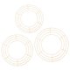 thumbnail image 4 of 3 piezas de marco de corona de metal, anillos de corona, manualidades florales de macramé, marco de alambre circular de hierro para Acción de Gracias,, 4 of 8