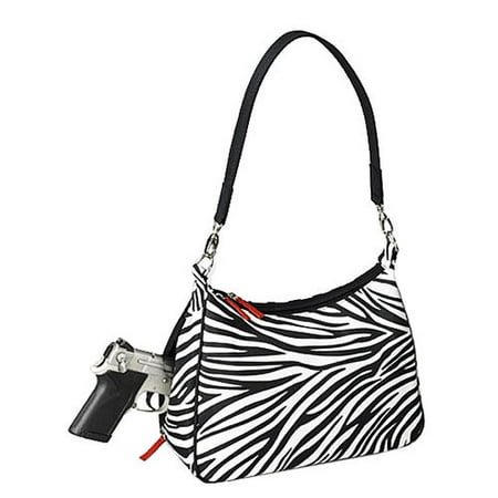 GTM Conceal Carry Basic Hobo Handbag, Zebra
