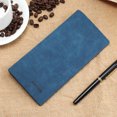 thumbnail image 1 of Men Wallet Solid Color Leather Long Ultra-thin Retro Matte Soft Personality Fashion Wallet, 1 of 3