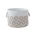 thumbnail image 2 of Cesta de tela plegable | Organizador de tela gris para el hogar, ropa y juguetes | Contenedor plegable de 35 x 25 cm con asas, 2 of 6