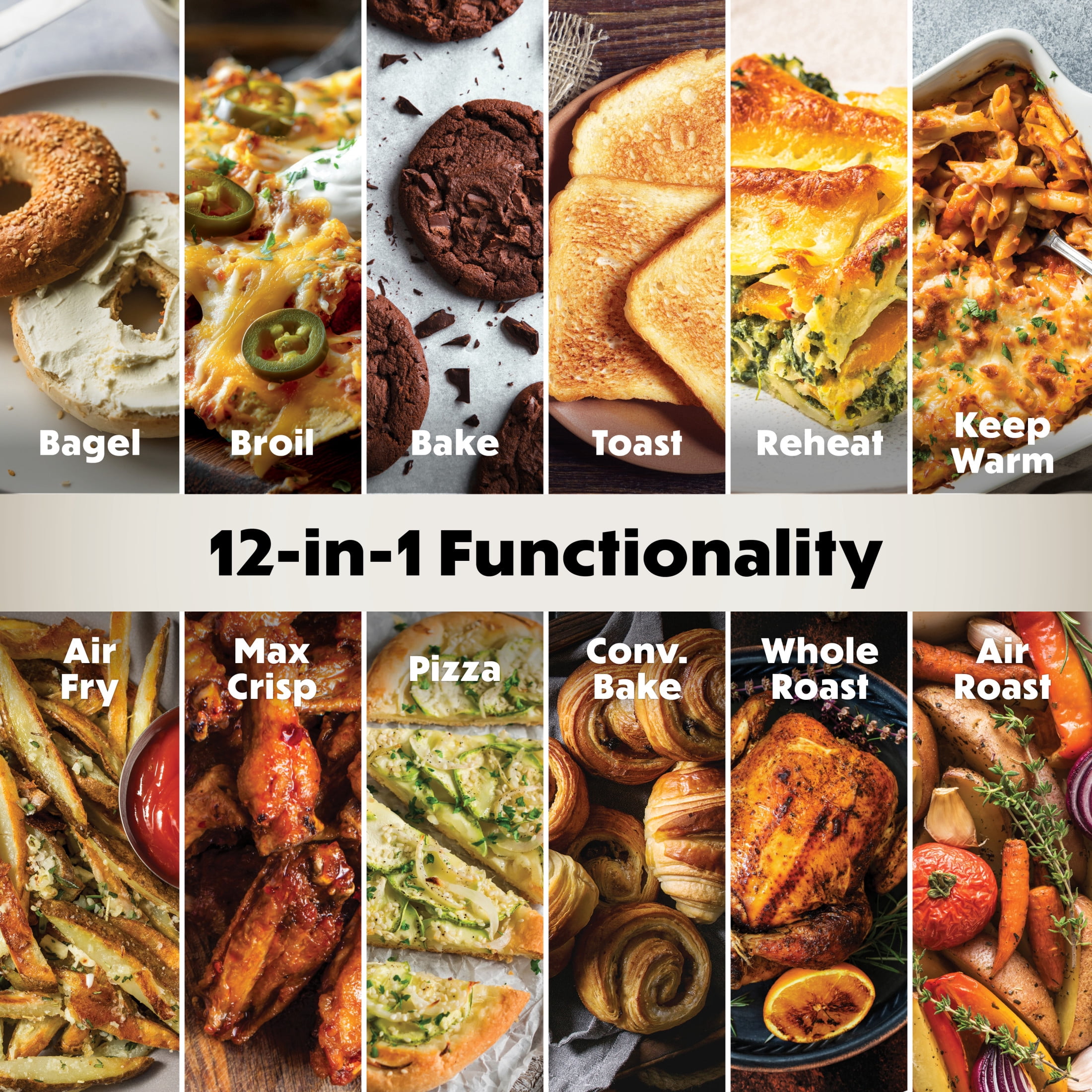 Ninja 12-in-1 Pro Smart XL Double Toaster Oven, with Smart Finish and DualZone Technology, Air Fry, Bake, Air Roast, Toast, Pizza and More, DCT871 Stainless Steel