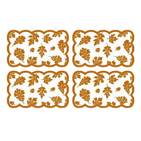 

Mnjin Gold Maple Leaf Lace Table Flag Coffee Table Bar Tea Table Mat Lace Table Towel A