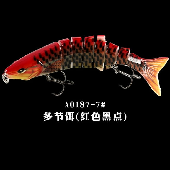 2pc Fishing Lures Jigs Multi-Section Bait Swimming Dragon 24g Plastic Eight-Section Fish Imitation Fake Fishing Gear