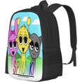 thumbnail image 2 of Sprunki Game Backpack Cartoon Cute Travel Lightweight Backpack fans Large Capacity Schoolbag, 2 of 8