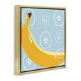thumbnail image 4 of Stupell Industries Bright Banana Fruit Food & Beverage Painting Gold Floater Framed Canvas Art Print Wall Art, 18 x 18, 4 of 10