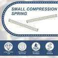 thumbnail image 4 of Compression Spring 2 mm OD 0.3 mm Wire 20 mm Free Length Extension Spring for DIY Projects (Silver Tone, Pack of 10), 4 of 7