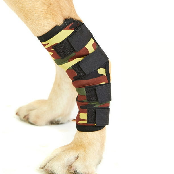 Corvejón De Perro Dog Hock Brace Anti-lick Pet Rodillera Perros Herida Heal Vendaje (Camuflaje S) Wdftyju Libre de BPA