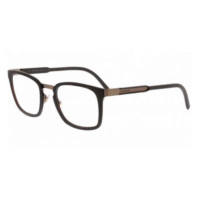 Montblanc MB612-052 Montblanc Dark Havana Rectangular Monturas de anteojos para hombres y mujeres Mont Blanc MB612-052