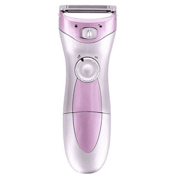 Tutuviw Efficient Electric Shaver for Lady Waterproof Shaver Razor Remover Shavers & Cleaning Kit With Dry Battery (Purple)