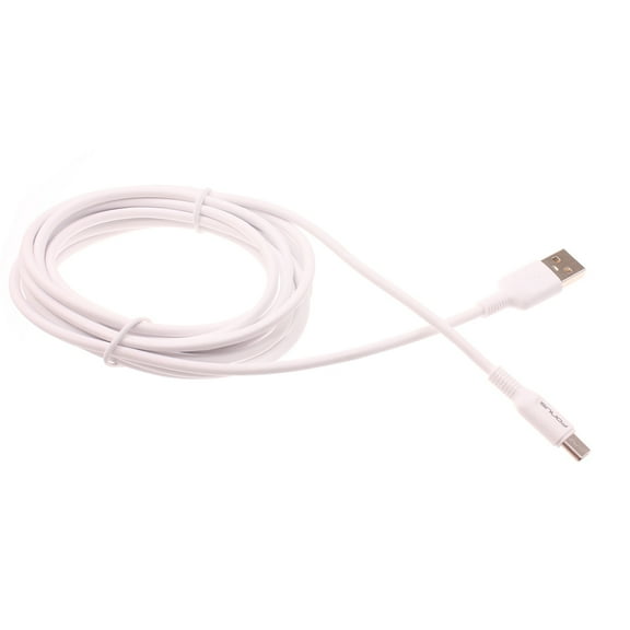 Type-C 6ft USB-C Cable for Amazon Fire Max 11 (2023) - Fast Charger Cord Power Wire USB Long Sync High Speed White Compatible With Amazon Fire Max 11 (2023) Tablet