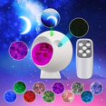 thumbnail image 2 of Galaxy Projector, 3 in 1 Star Projector 43 Lighting Modes with Remote Music Voice Control Sky Light, 360 Pro Ocean Wave Star Projector Night Lights for Bedroom Birthday Gifts for Kids Teens, 2 of 5