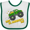 thumbnail image 3 of Inktastic Happy St. Patrick's Day Monster Truck with Leprechaun Boys or Girls Baby Bib, 3 of 4