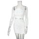 thumbnail image 3 of Minivestido Básico Mini vestido básico de lentejuelas Estilo sexy Ropa de fiesta de cóctel para mujer (Blanco M) Cgtredaw para Mujer Blanco T M, 3 of 8