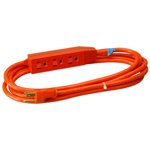04003ME 3 ft. Orange Round 3 Outlet Extension Cord