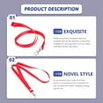 thumbnail image 3 of 6Pcs Colorful Lanyard Neck Lanyard Badge Card Ribbon Badge Cards Lanyards for Work Cards, 3 of 9