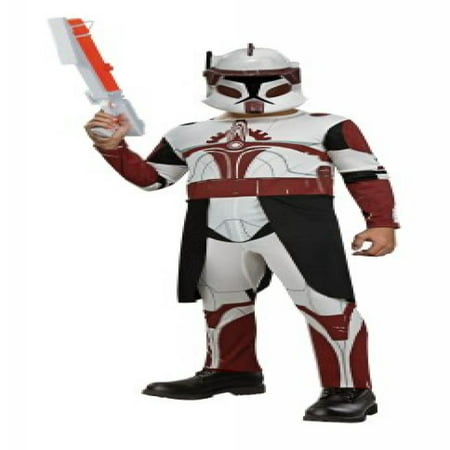 Star Wars Clone Wars Clone Trooper Child's Commander Fox Costume, Medium
