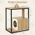 thumbnail image 3 of Gymax Cat Furniture End Table w/ Scratching Post Removable Scratching Mat Living Room, 3 of 10